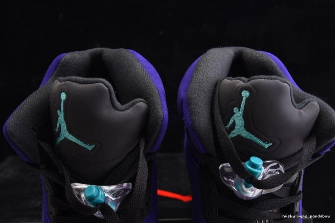 Rep Husky 5 Alternate 136027-500 Jordan Retro Air Grape 0705